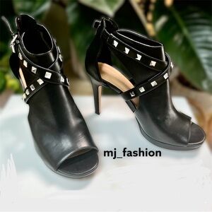 Marc Fisher Studded Peep Toe Booties